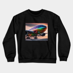 Landing Jetliner - Artistic fuselage Crewneck Sweatshirt